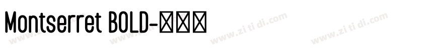 Montserret BOLD字体转换